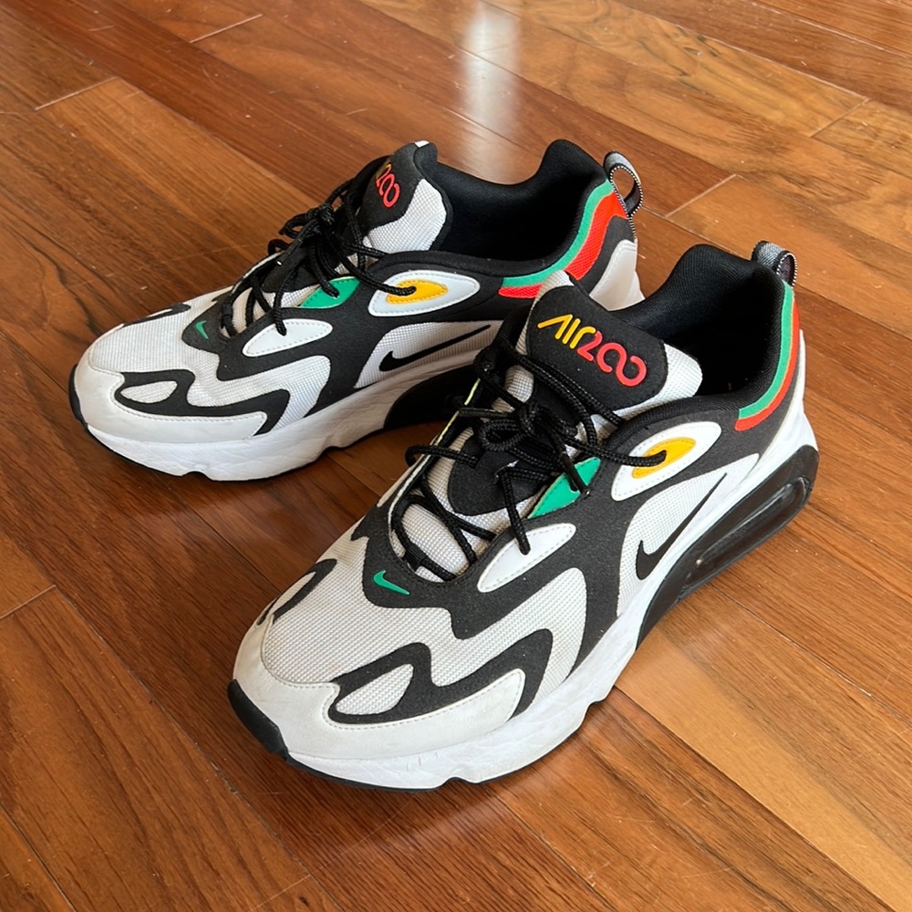 Nike Air Max 200 Rasta 2000 World Stage White Black Red Green Shoes